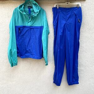 Patagonia Windbreaker Rain Set M Pneumatic Pullover Simple Guide Pants